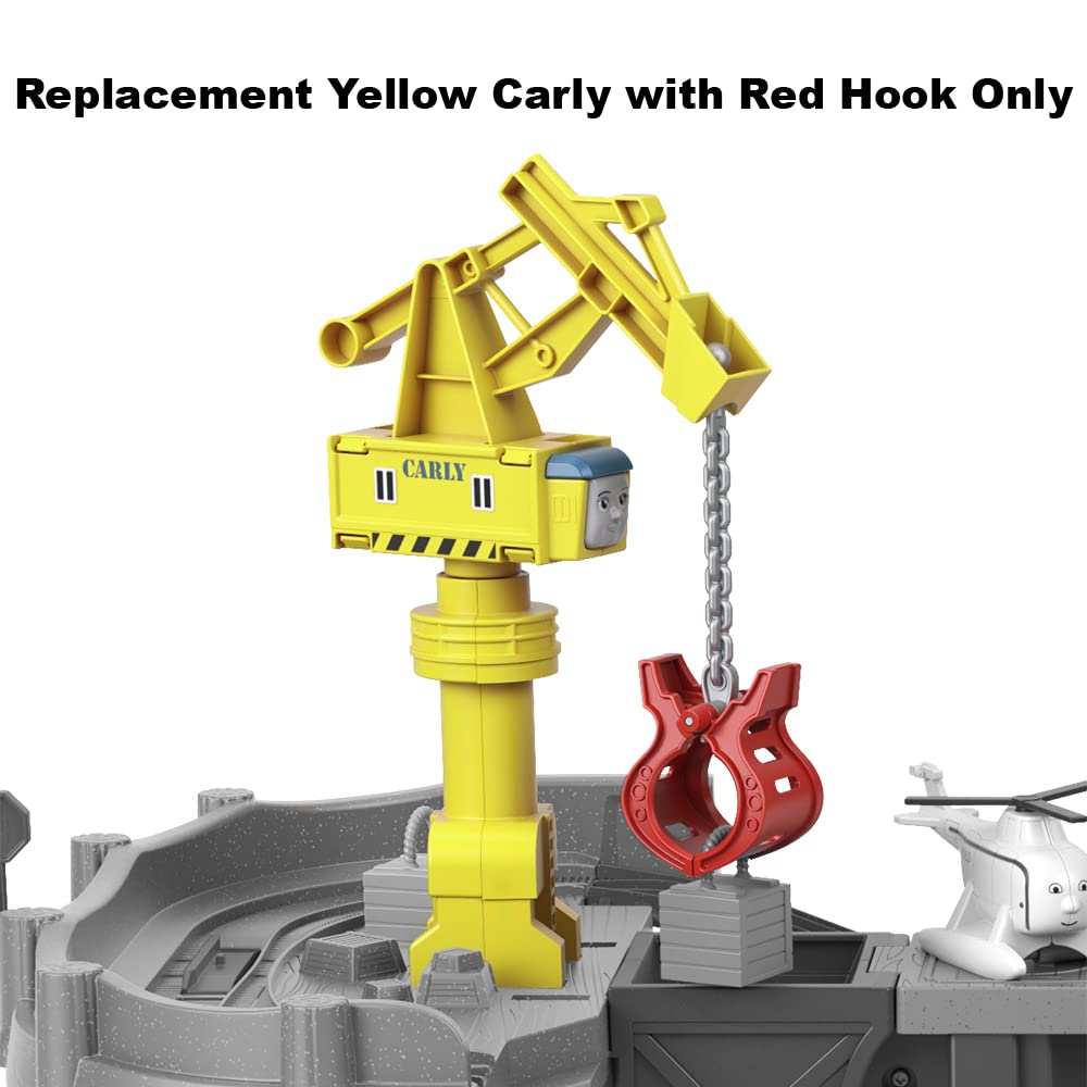 Replacement Parts for Thomas and Friends Train Set - GXH09 ~ Thomas &  Friends Trains and Cranes Super Tower Playset ~ Replacement Yellow Carly  with Red Hook - Ele Toys, LLC