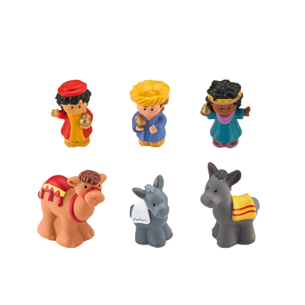 thumbnail image 2 of Fisher-Price Little People Nativity Wiseman Replacement Figure | Teal Robe Christmas Set 2 of 12